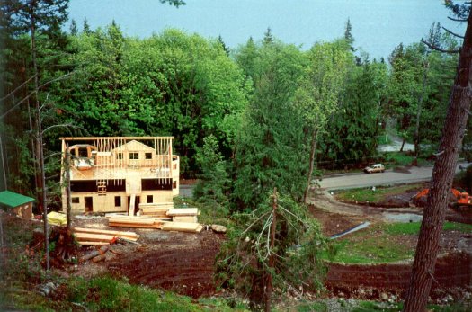 First Bowen house framing stage