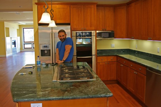 Market St Kitchen - Green Marble Counters!