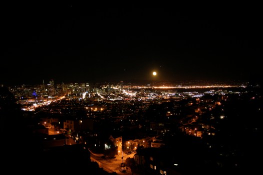 Nighttime View from Market St House