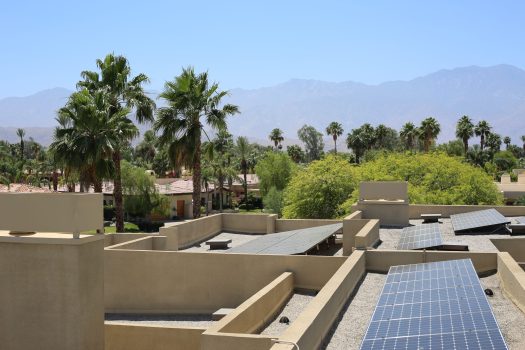 Solar PV on a Palm Sorings rooftop